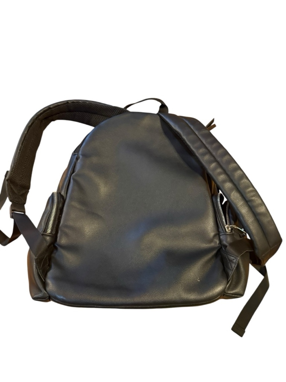 Madden NYC Black Faux Leather Backpack - Picture 4 of 9